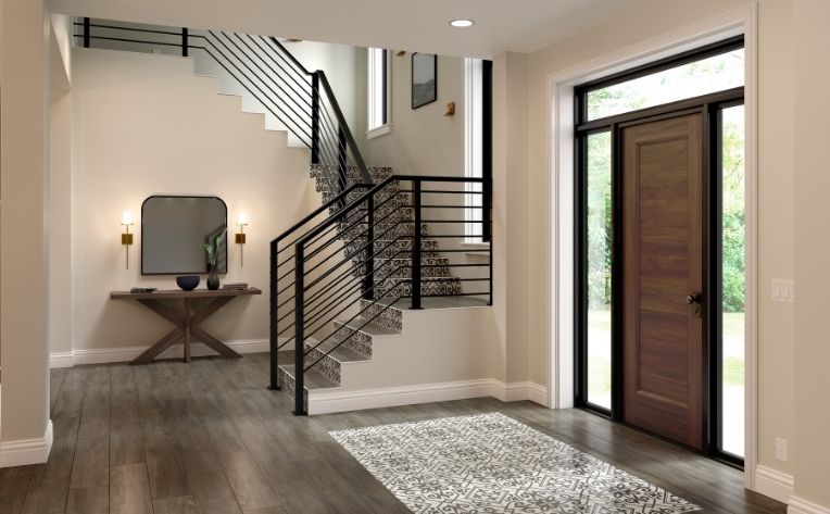 فسيفساء مدخل أرضية خشبية